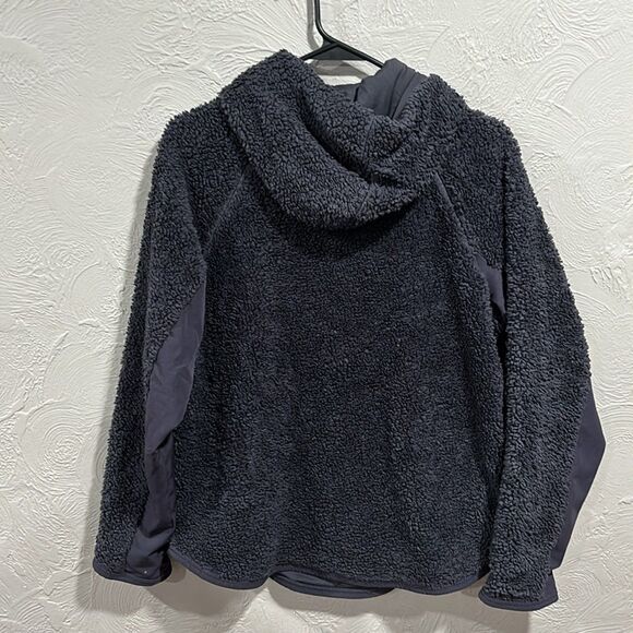 Nike Hooded Sherpa Cowl Neck Long Sleeve Sweatshirt Size Small - Picture 5 of 6